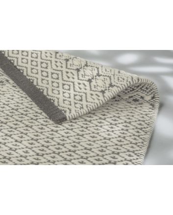 Claudia D.201 C.004 Rauten grau/weiss